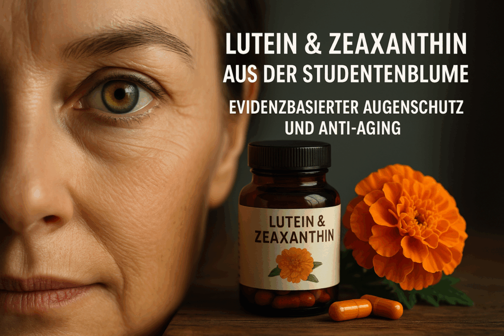 Lutein Zeaxanthin Wirkung, nat&uuml;rlicher Augenschutz, Carotinoide aus Tagetes, Makulaschutz Nahrungserg&auml;nzung, Sehkraft erhalten nat&uuml;rlich