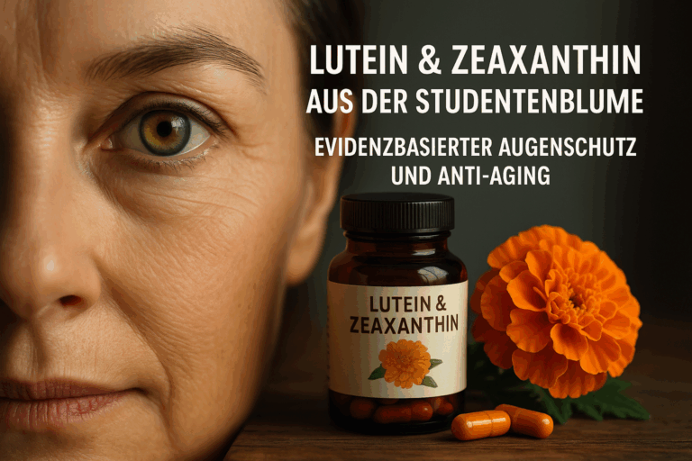 Lutein Zeaxanthin Wirkung, natürlicher Augenschutz, Carotinoide aus Tagetes, Makulaschutz Nahrungsergänzung, Sehkraft erhalten natürlich