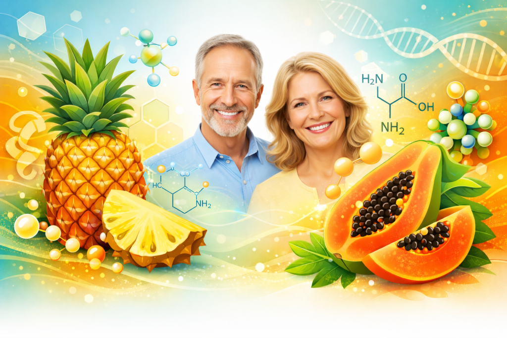 Bromelain & Papain: Was leisten die Enzyme aus Ananas und Papaya wirklich?